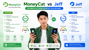 So sánh MoneyCat và Jeff app vay nào dễ duyệt hơn