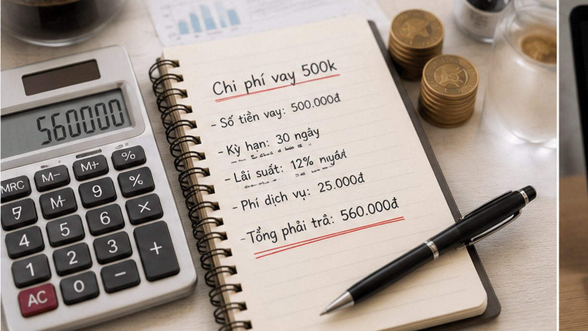 Kiểm tra lãi suất và phí khi vay 500k trước khi ký hợp đồng