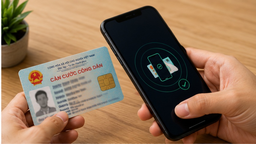 Quét CCCD gắn chip bằng eKYC thay cho việc chụp CMND thủ công khi vay app