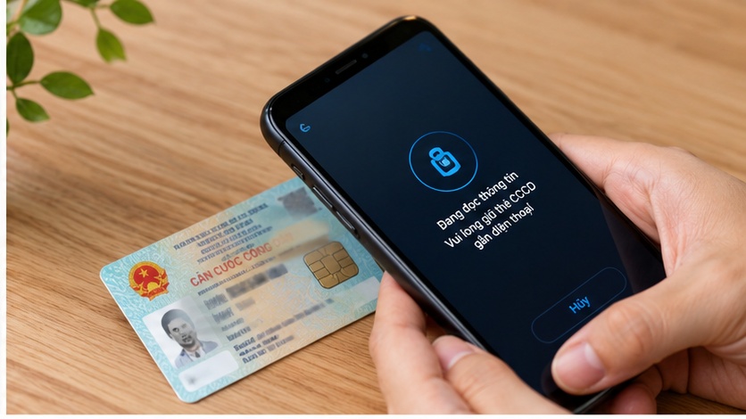 Quét CCCD gắn chip bằng NFC trên điện thoại khi vay tiền online