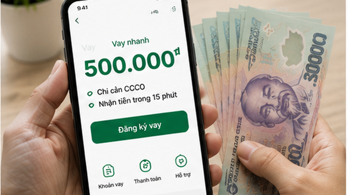 Vay 500k nhanh chỉ cần CCCD qua app online, định danh điện tử eKYC 2026